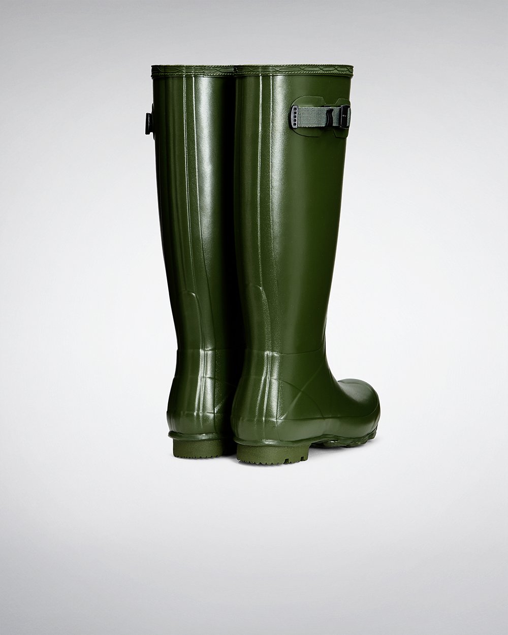 Womens Tall Rain Boots - Hunter Norris Field (23SWOQVDU) - Green